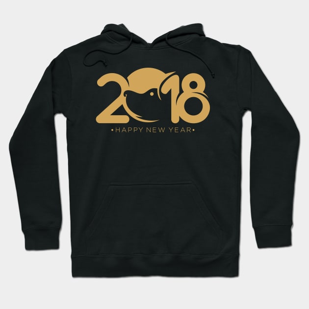 Happy New Year Hoodie by Whatastory